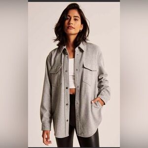 Women's Abercrombie Gray shirt Jacket